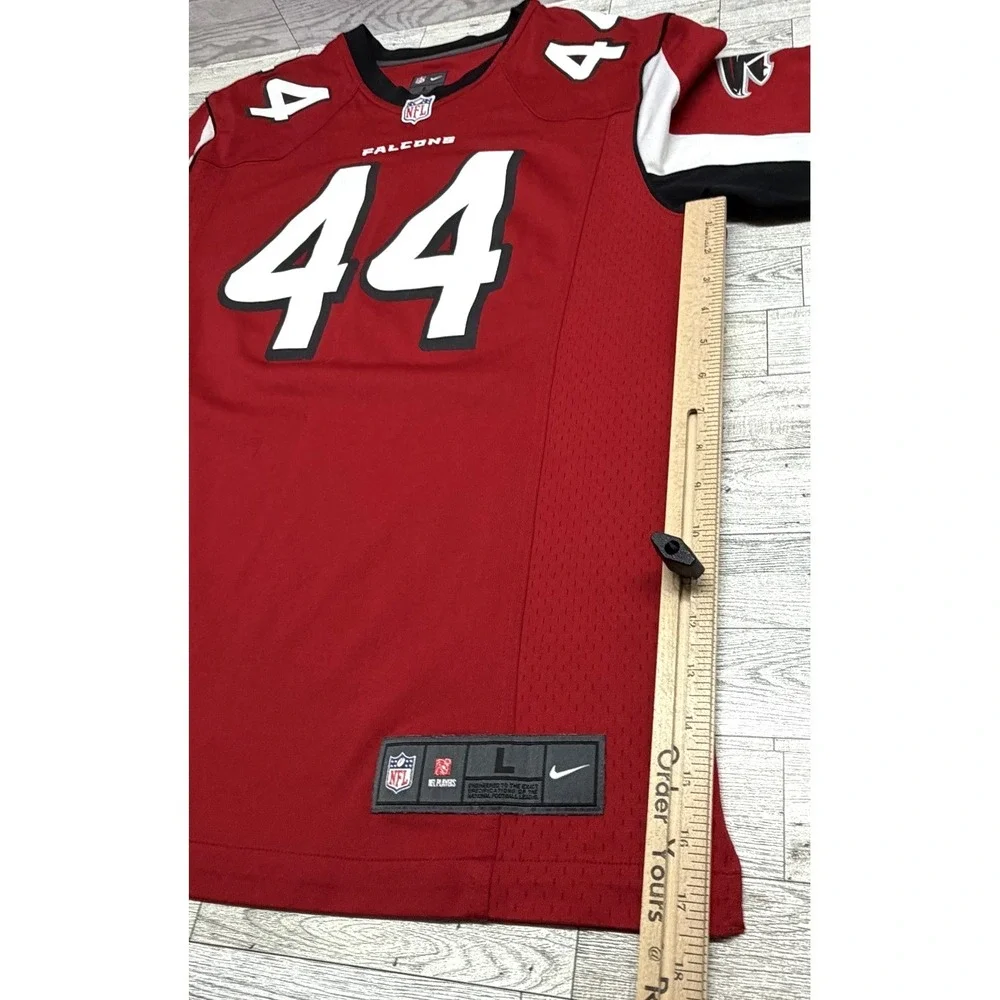 Nike Atlanta Falcons Beasley Jr #44 NFL Red Super‎ Bowl 51 On Field Jersey LARGE